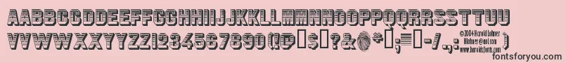 JimDandy Font – Black Fonts on Pink Background