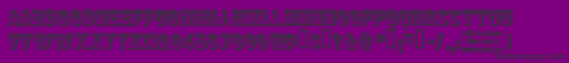 JimDandy-Schriftart – Schwarze Schriften auf violettem Hintergrund