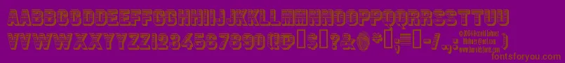 Шрифт JimDandy – коричневые шрифты на фиолетовом фоне