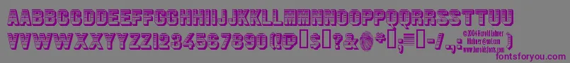 JimDandy Font – Purple Fonts on Gray Background