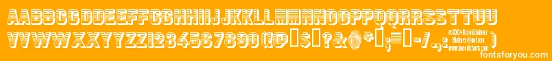 JimDandy Font – White Fonts on Orange Background