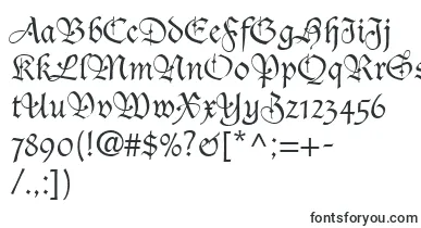 DucDeBerryLt font – letter Fonts