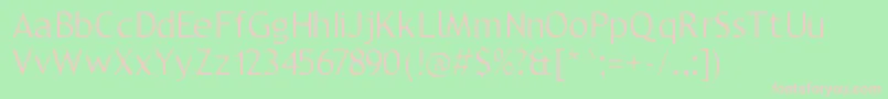 Trebble Font – Pink Fonts on Green Background