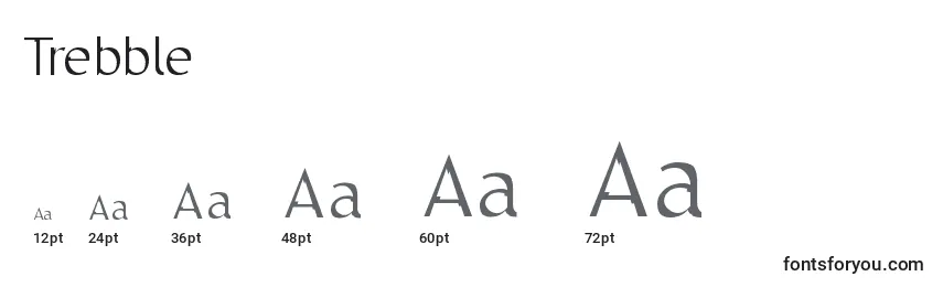 Trebble Font Sizes
