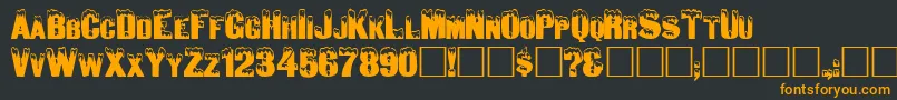 More about Igloo Font Igloo Font – Orange Fonts on Black Background