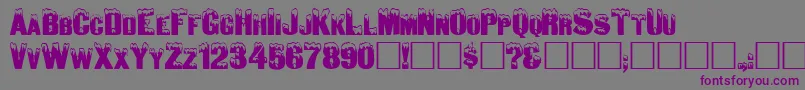 Шрифт Igloo – фиолетовые шрифты на сером фоне
