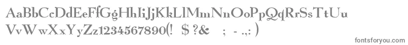 GraphicRegular Font – Gray Fonts on White Background