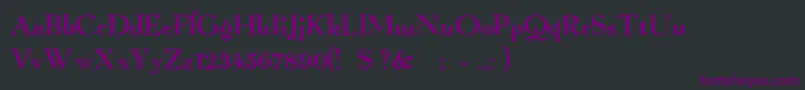 GraphicRegular Font – Purple Fonts on Black Background