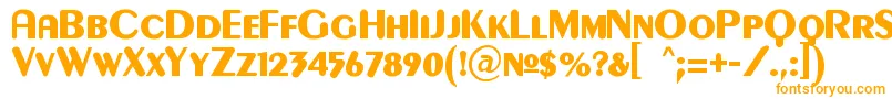 GilgongoKapsフォントについての詳細 フォントGilgongoKaps – 白い背景にオレンジのフォント