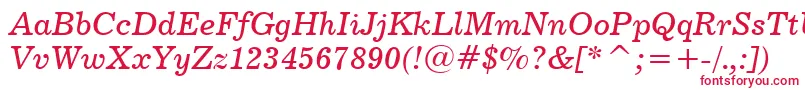 Century731ItalicBt Font – Red Fonts