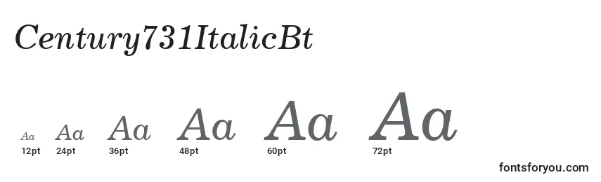 Century731ItalicBt Font Sizes