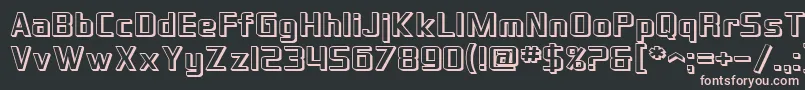 SfTheraminGothicShaded Font – Pink Fonts on Black Background