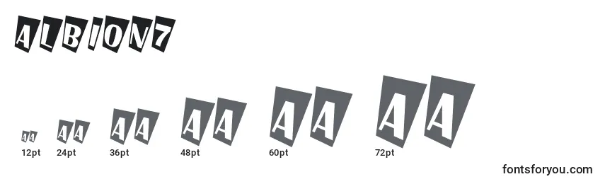Albion7 Font Sizes
