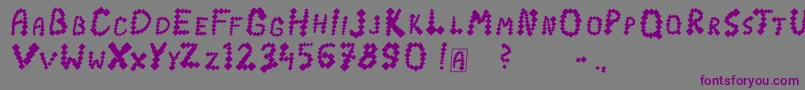 Caromio Font – Purple Fonts on Gray Background