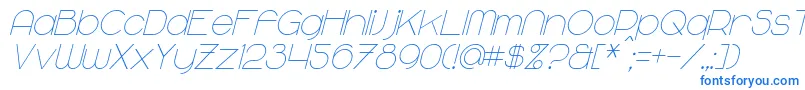 fuente MajoramItalic – Fuentes Azules