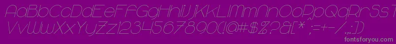 fuente MajoramItalic – Fuentes Grises Sobre Fondo Morado