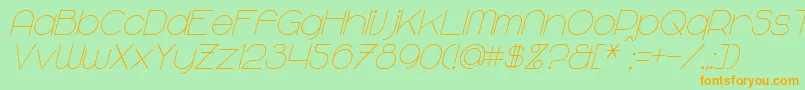 fuente MajoramItalic – Fuentes Naranjas Sobre Fondo Verde