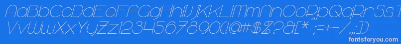 fuente MajoramItalic – Fuentes Rosadas Sobre Fondo Azul