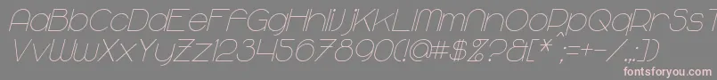 Шрифт MajoramItalic – розовые шрифты на сером фоне