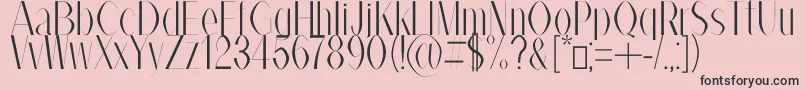 AlexBook Font – Black Fonts on Pink Background