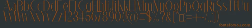 fuente AlexBook – Fuentes Marrones Sobre Fondo Negro