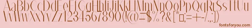 AlexBook Font – Brown Fonts on Pink Background