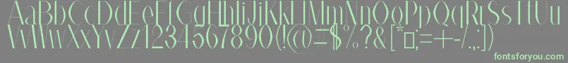 AlexBook Font – Green Fonts on Gray Background