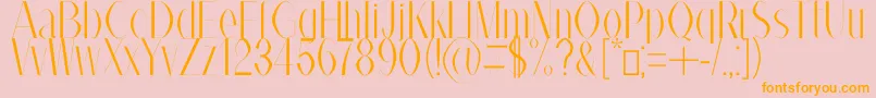 AlexBook Font – Orange Fonts on Pink Background