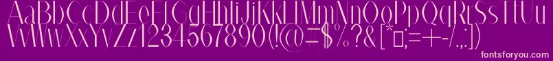 AlexBook Font – Pink Fonts on Purple Background