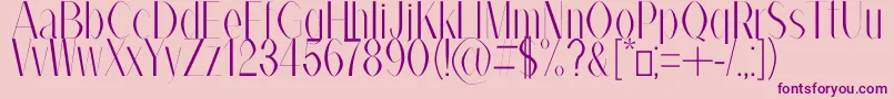 AlexBook Font – Purple Fonts on Pink Background