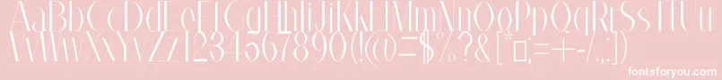 AlexBook Font – White Fonts on Pink Background