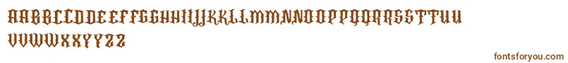 VtksRafia Font – Brown Fonts on White Background