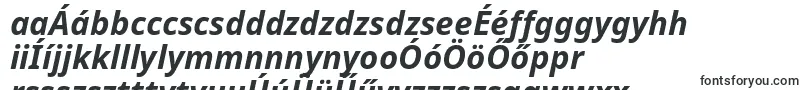 Notosans Bolditalic-fontti – unkarilaiset fontit