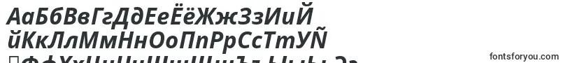 Notosans Bolditalic-fontti – venäjän fontit