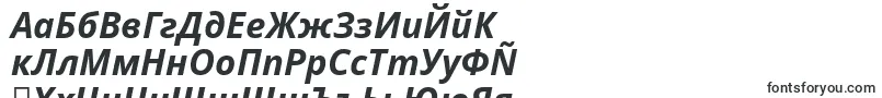 Notosans Bolditalic-fontti – bulgarialaiset fontit