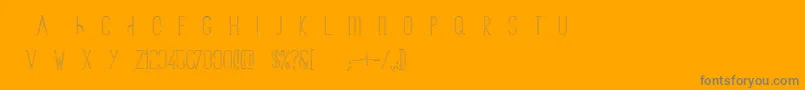 TheCopenhagenerOutline Font – Gray Fonts on Orange Background