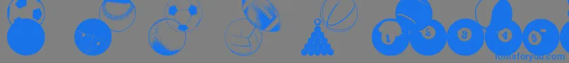 More about BallsBallsAndMoreBalls Font BallsBallsAndMoreBalls Font – Blue Fonts on Gray Background