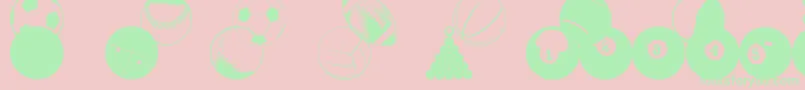 Weitere Informationen zur BallsBallsAndMoreBalls-Schriftart BallsBallsAndMoreBalls-Schriftart – Grüne Schriften auf rosa Hintergrund