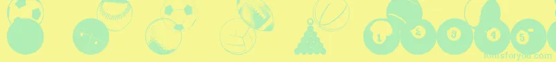 More about BallsBallsAndMoreBalls Font BallsBallsAndMoreBalls Font – Green Fonts on Yellow Background