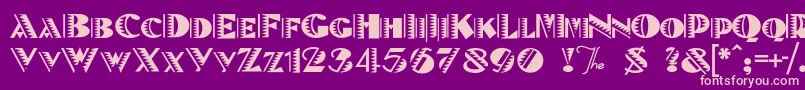 Betenoira Font – Pink Fonts on Purple Background