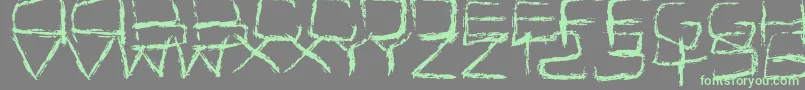 Spidery Font – Green Fonts on Gray Background