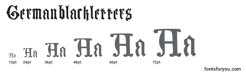 Germanblackletters Font Sizes