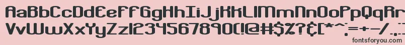 Bobcayge Font – Black Fonts on Pink Background