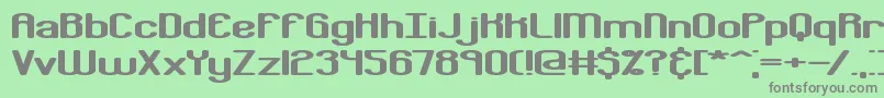 Bobcayge Font – Gray Fonts on Green Background