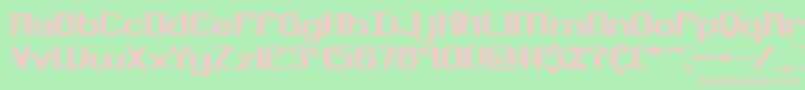 Bobcayge Font – Pink Fonts on Green Background