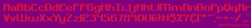 Bobcayge Font – Red Fonts on Purple Background