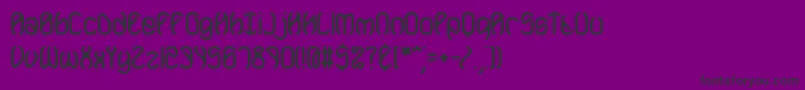 MobilizeBrk Font – Black Fonts on Purple Background