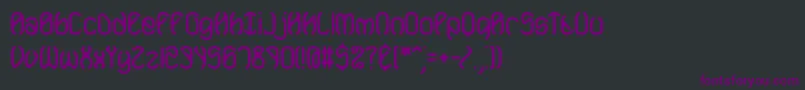 MobilizeBrk Font – Purple Fonts on Black Background