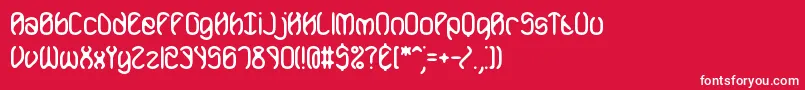 MobilizeBrk Font – White Fonts on Red Background