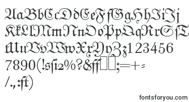 J790BlackletterRegular font – Fonts Starting With J